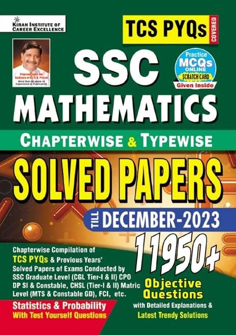 SSC TCS PYQs Mathematics Chapterwise & Typewise Solved Papers 11950+ Till - December 2023