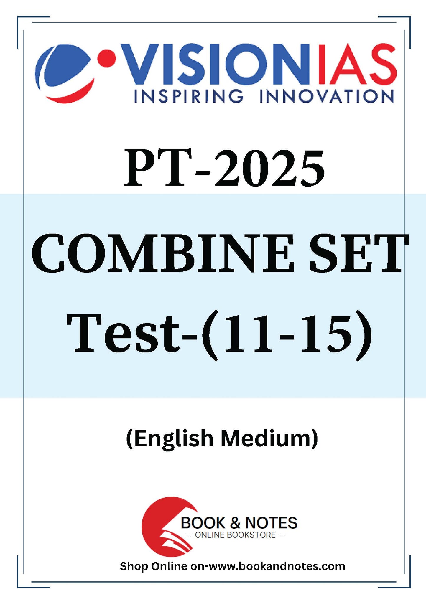 Vision IAS PT Test 11-15 (combine set) 2025 English/Hindi Medium