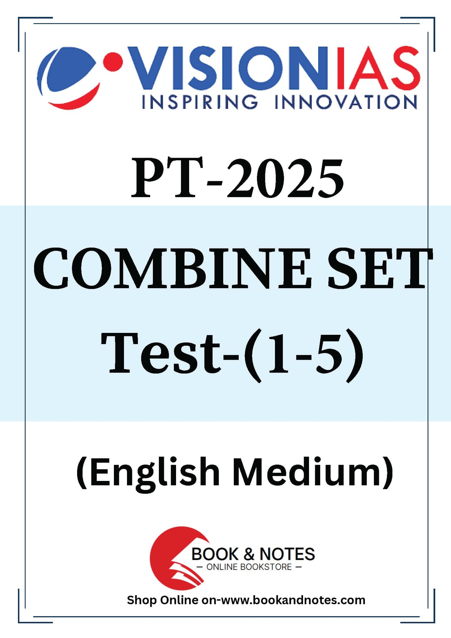 Vision IAS PT Test 1-5 (combine set) 2025 English/Hindi Medium