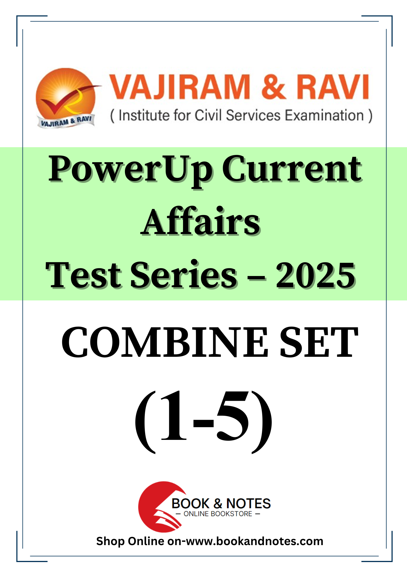 Vajiram & Ravi PowerUp Current Affairs Test Series (1-5) 2025