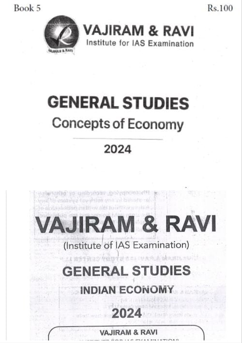 Vaji Ram & Ravi General Studies ECONOMICS (2 Booklet Set)