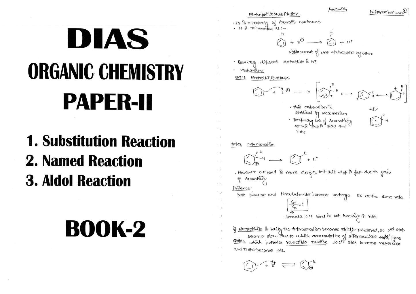 DIAS Chemistry Optional Notes