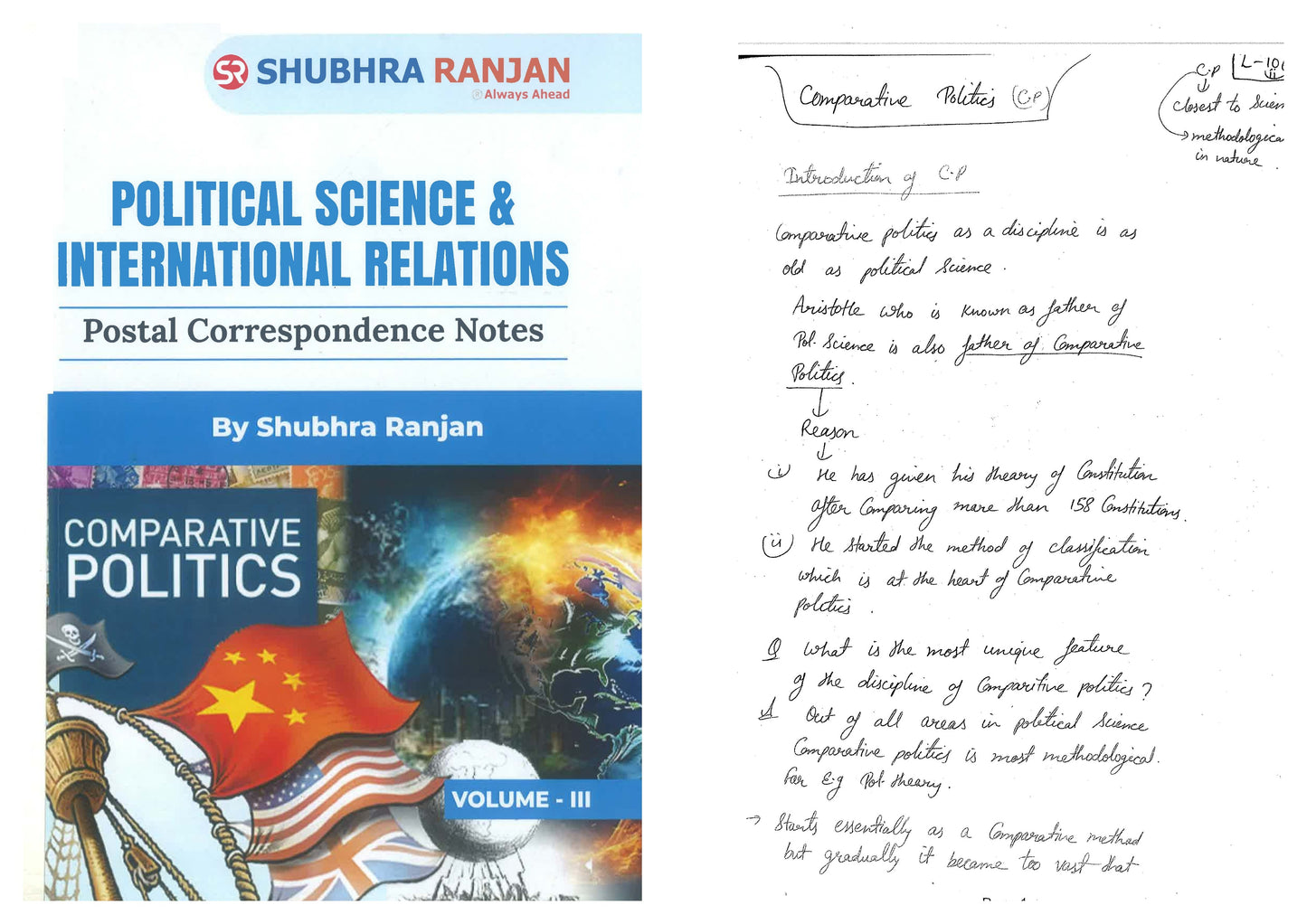 Shubra Ranjan Political Science (Class Notes) English Medium 2024-25