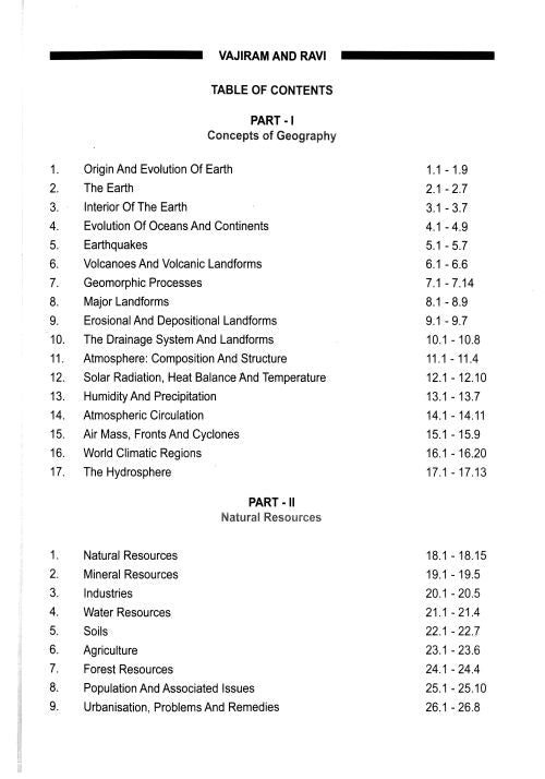 Vaji Ram & Ravi General Studies GEOGRAPHY (2 Booklet Set)