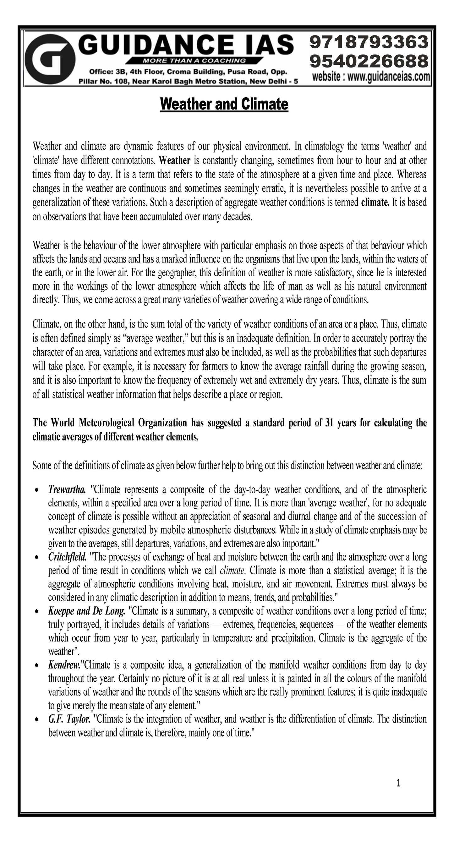 Guidance IAS Himanshu sir geography optional (Printed Notes) 2024