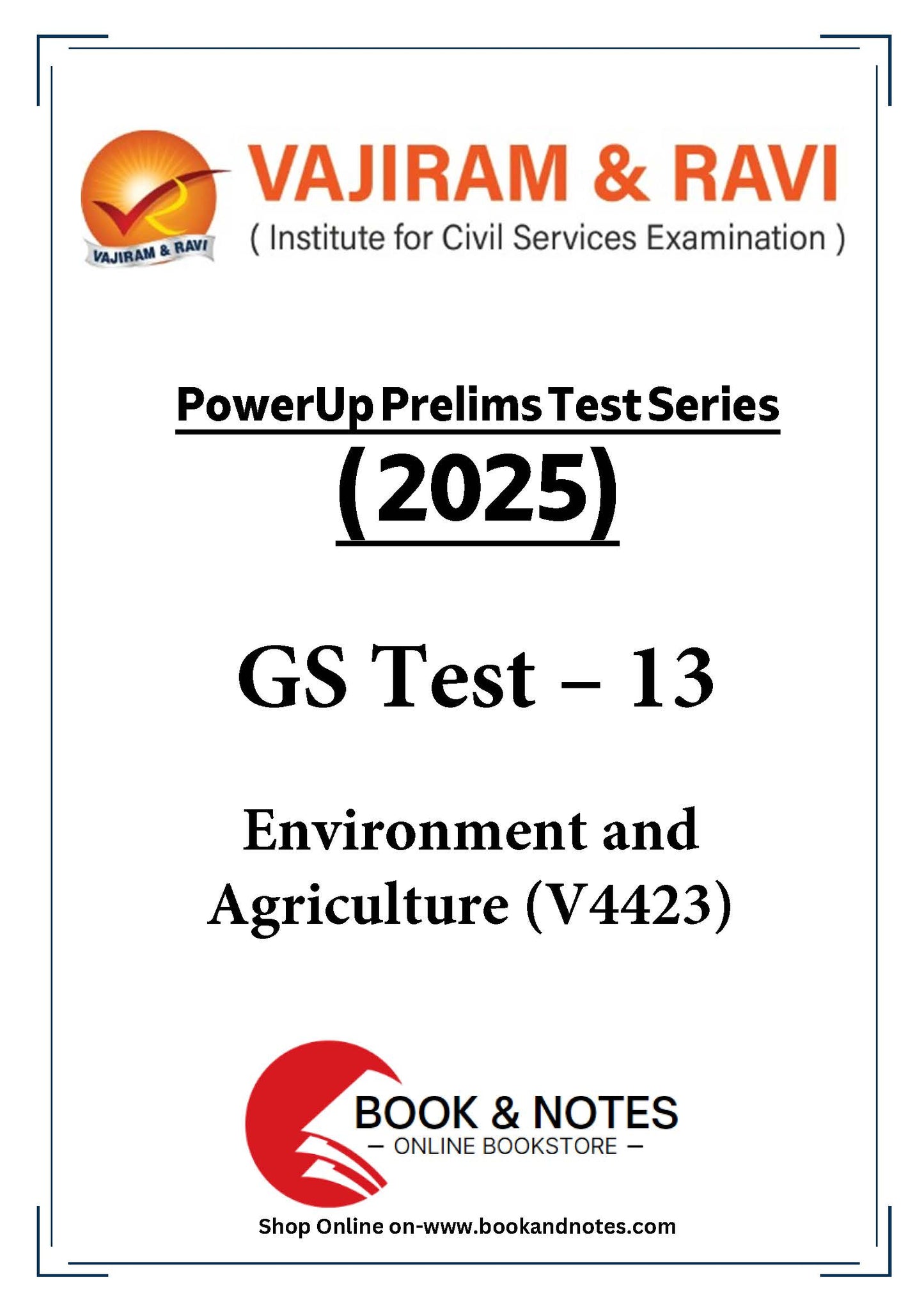 Vajiram & Ravi PowerUp Prelims Test Series –13 (V4423) 2025