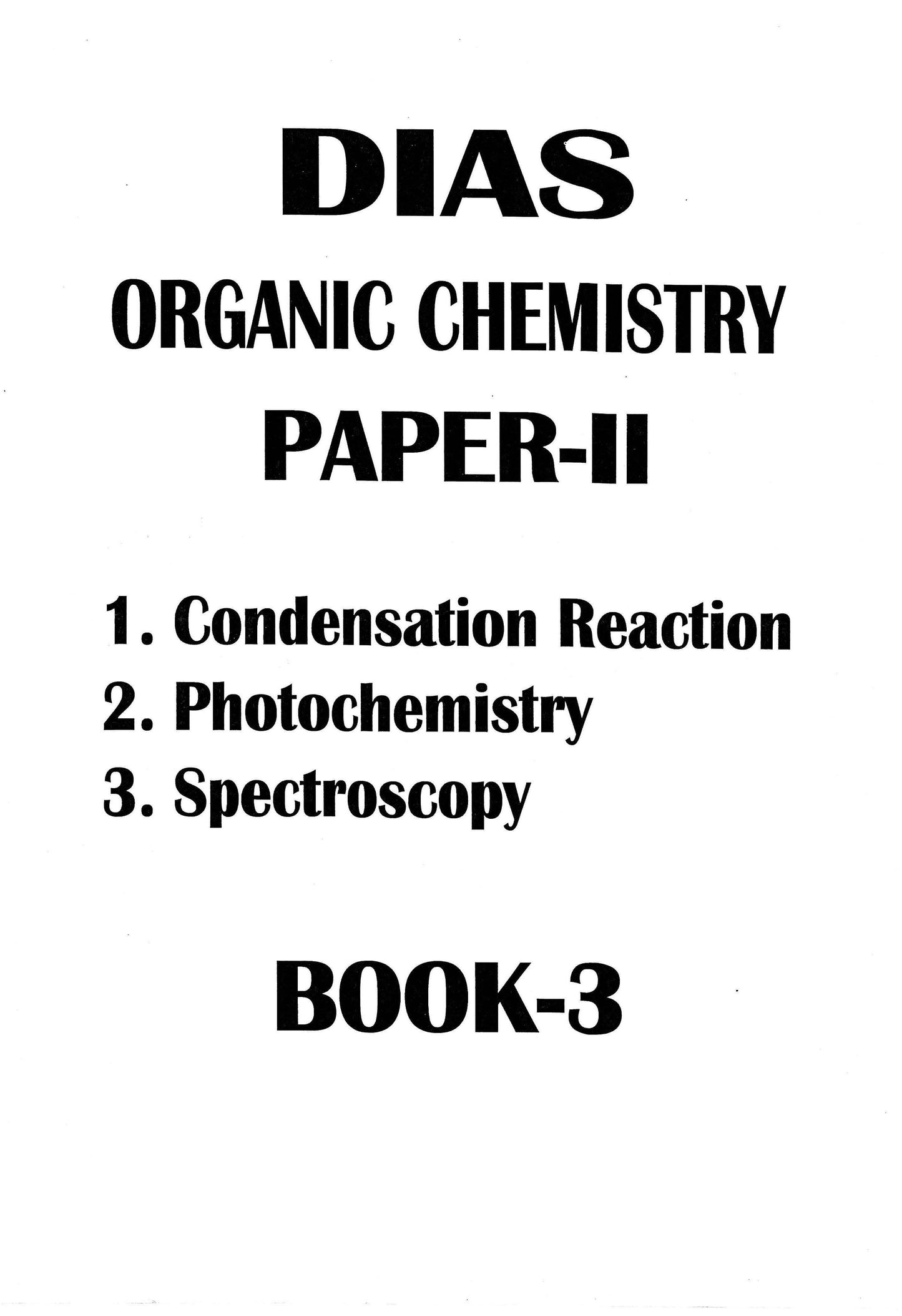 DIAS Chemistry Optional Notes
