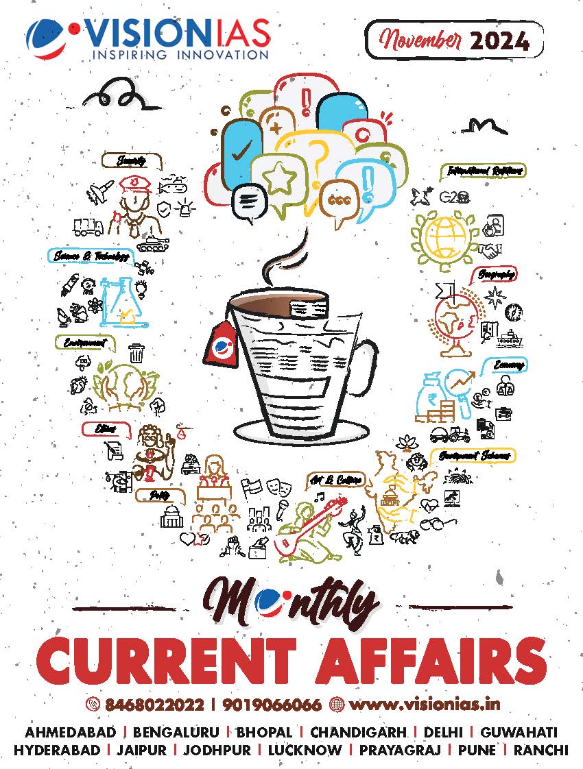 VisionIAS Monthly Current Affairs November 2024 – Book and Notes