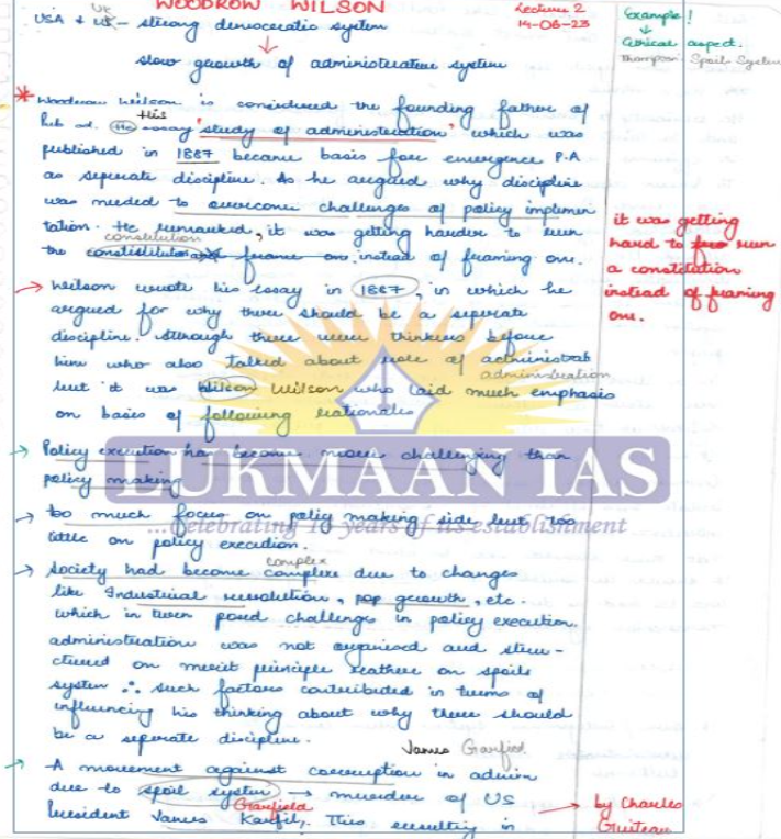 LUKMAAN IAS PUBLIC ADMINISTRATION (CLASS NOTES) ENGLISH MEDIUM 2024-25