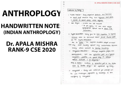 Anthropology Optional Notes By- Dr. ALAPNA MISHRA (English Medium)