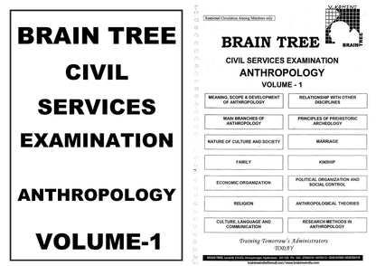 BRAIN TREE Anthropology Optional Notes (English Medium)