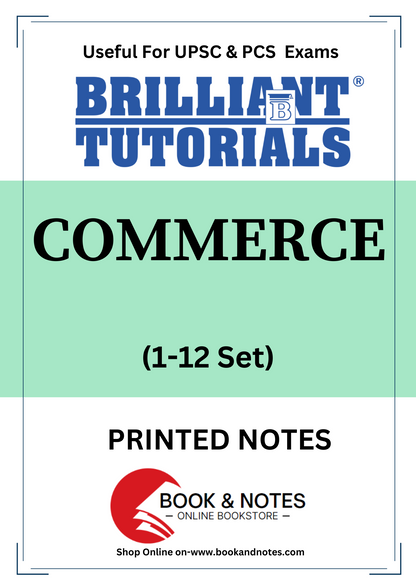 Commerce Brilliant Tutorials PRINTED MATERIAL (English Medium)