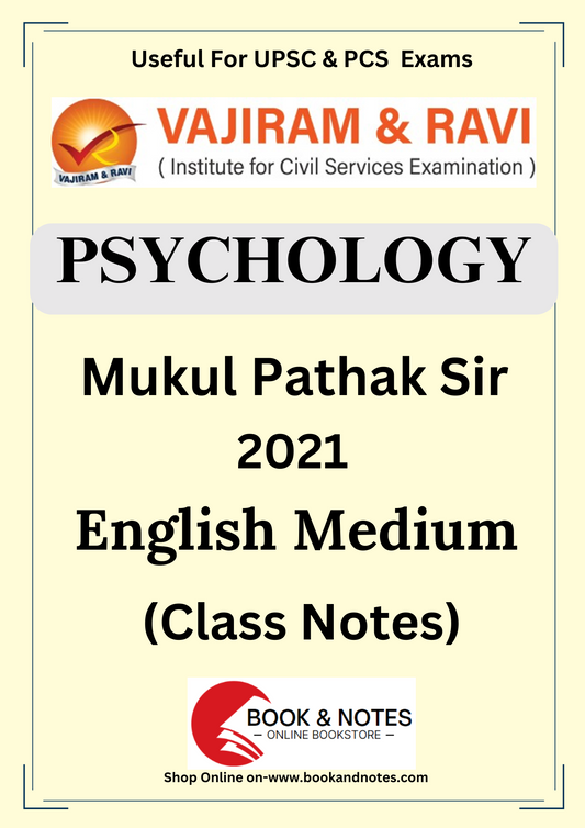 Psychology Mukul Pathak Vajiram & Ravi (class notes) English Medium 2021