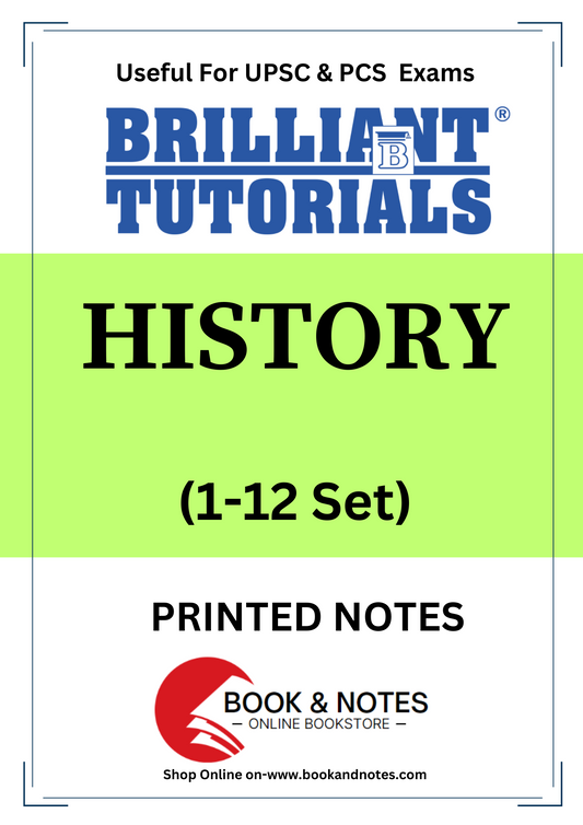 History Brilliant Tutorials PRINTED MATERIAL (English Medium)