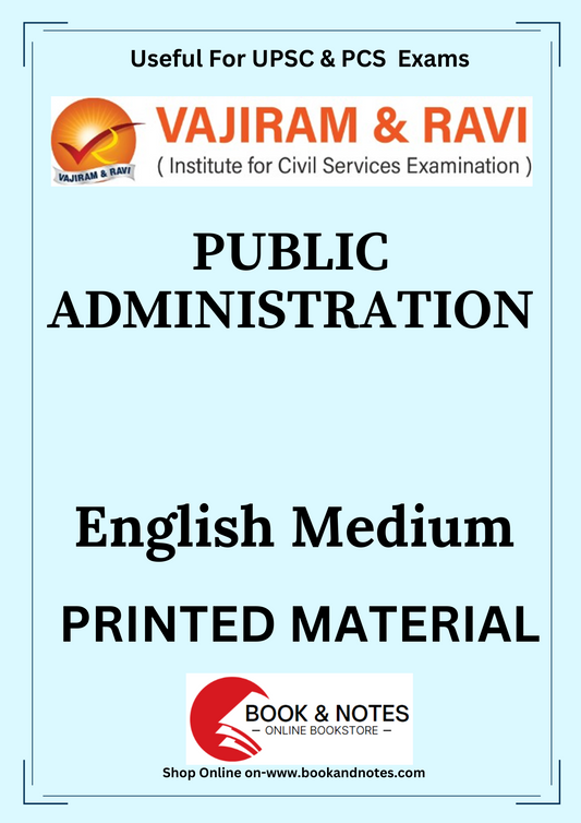 Vajiram & Ravi Public Administration (Class/Printed Notes)English Medium