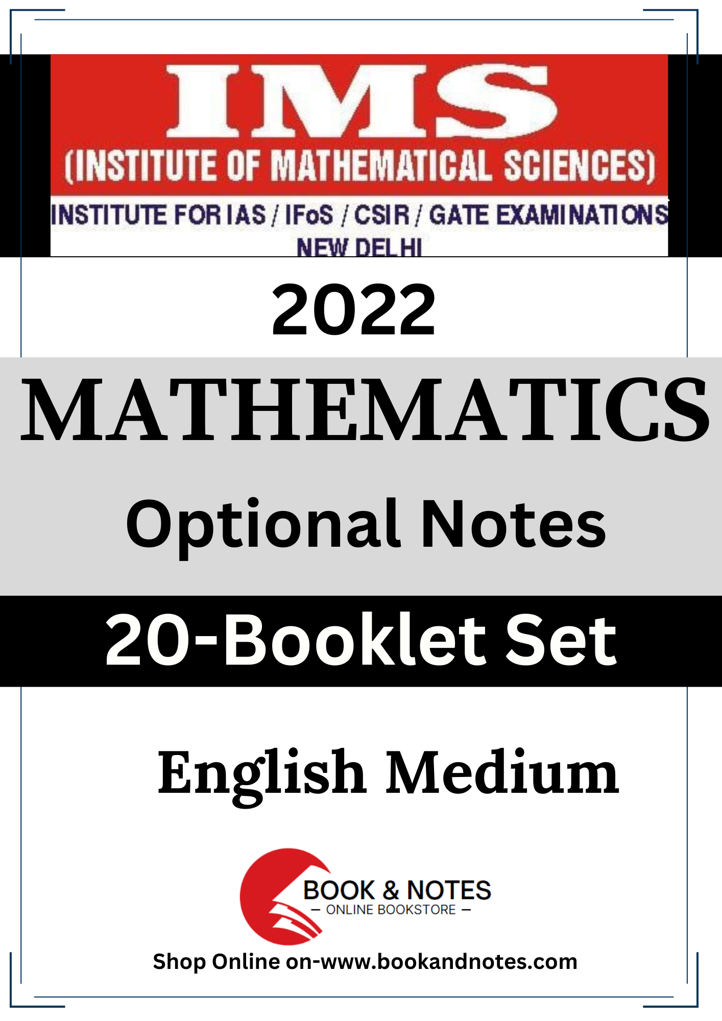 IMS MATHEMATICS OPTIONAL K VENKANNA SIR 2022 – Book and Notes