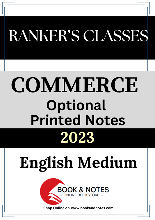 COMMERCE Ranker's Classes PRINTED MATERIAL 2023 (English Medium)