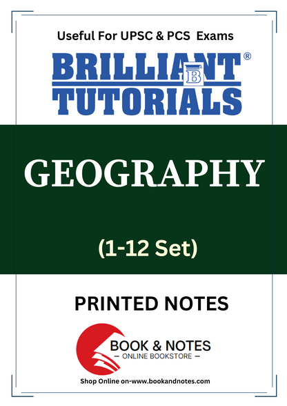 Geography Brilliant Tutorials PRINTED MATERIAL (English Medium)