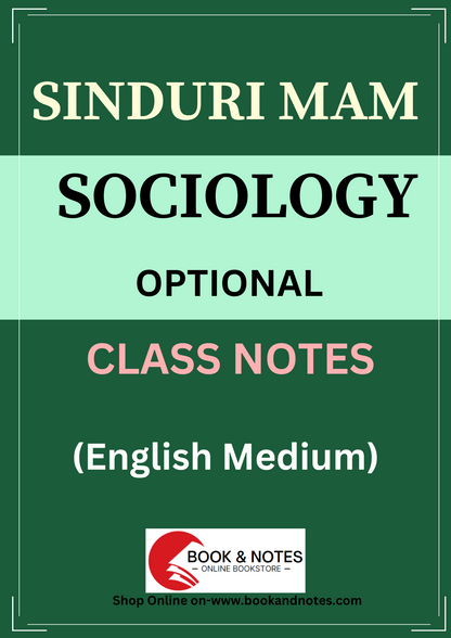 Sinduri Mam Sociology Optional (Class Notes)English Medium