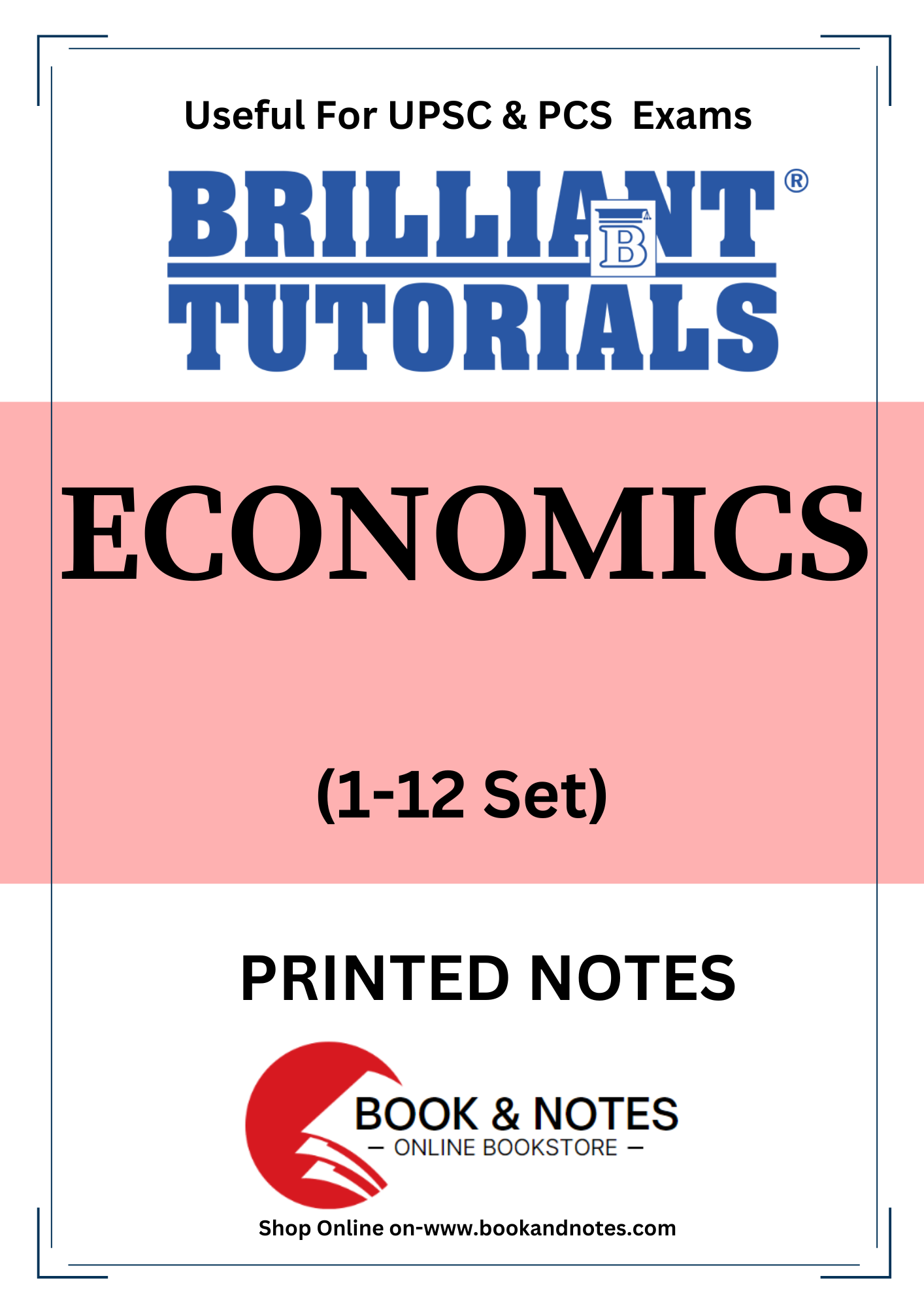 Economics Brilliant Tutorials Printed Material (English Medium)