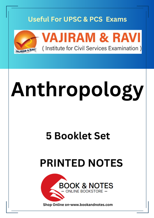 VAJI RAM & RAVI Anthropology Printed Notes (English Medium)