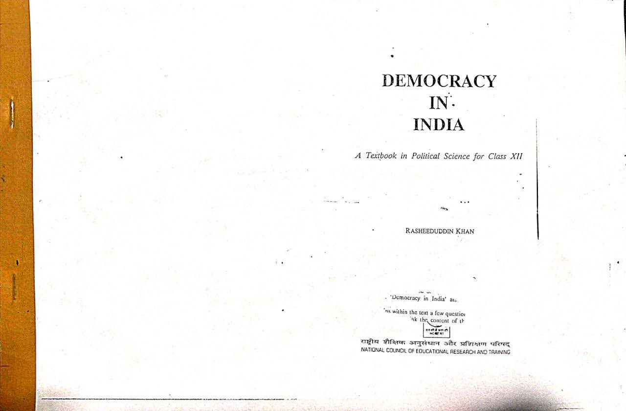 OLD NCERT Polity Class 12 -1. Democracy in India & 2. Political Science Key Concept & Theory.(2 Books)