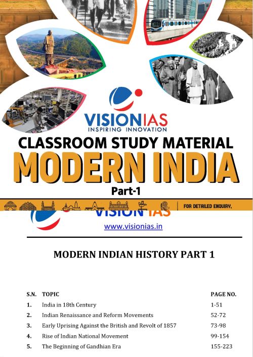 History | इतिहास Vision IAS Classroom Study Material General Studies 4 Booklet(English/Hindi Medium)