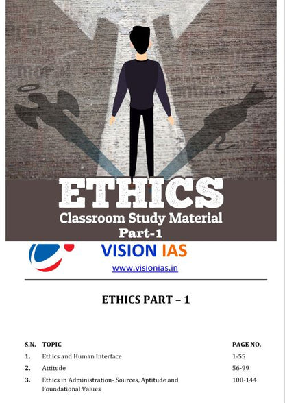 Ethics|नीति शास्त्र Vision IAS Classroom Study Material General Studies 4 Booklet(English/Hindi Medium)