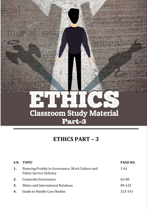 Ethics|नीति शास्त्र Vision IAS Classroom Study Material General Studies 4 Booklet(English/Hindi Medium)