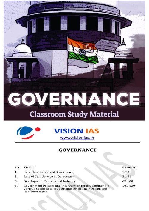 Society & Social Justice & Governance |भारतीय समाज & सामाजिक न्याय & गवर्नेंस Vision IAS Classroom Study Material General Studies 4 Booklet(English/Hindi Medium)