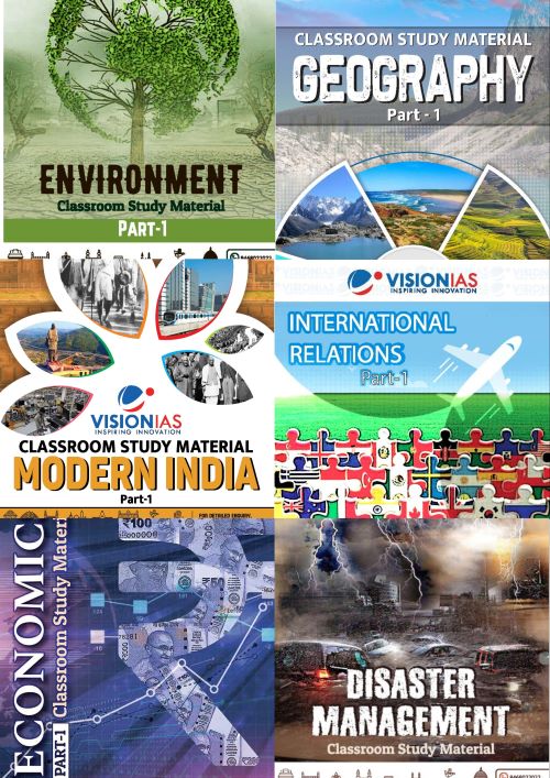 VISION IAS GENERAL STUDIES PRINTED MATERIAL FULL SET ENGLISH MEDIUM 2025 (40 booklets)