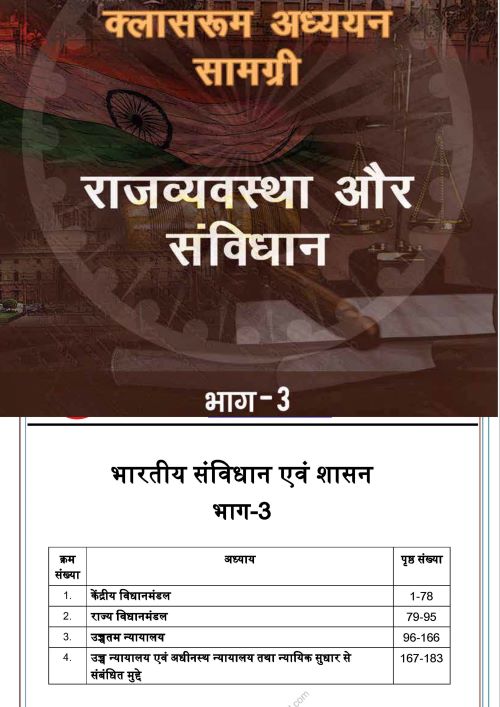 Polity|संविधान और राज्यव्यवस्था Vision IAS Classroom Study Material General Studies (English/Hindi Medium)