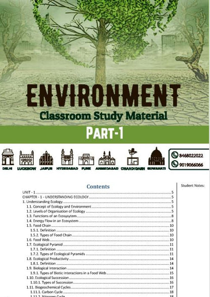 Environment|पर्यावरण Vision IAS Classroom Study Material General Studies (English/Hindi Medium)