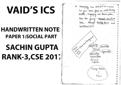 VAID'S ICS Anthropology Class Notes (English Medium)