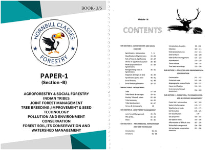 FORESTY HORNBILL CLASSES (Printed Notes)English Medium