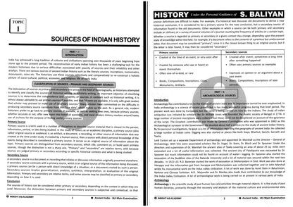 BALYAN SIR (INSIGHT IAS) HISTORY OPTIONAL NOTES (2024-2025)