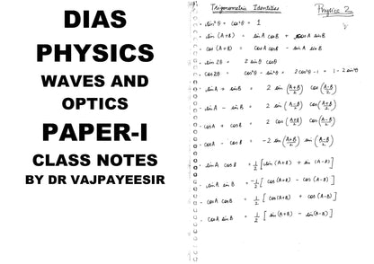 DIAS Physics Optional (Class notes) English Medium