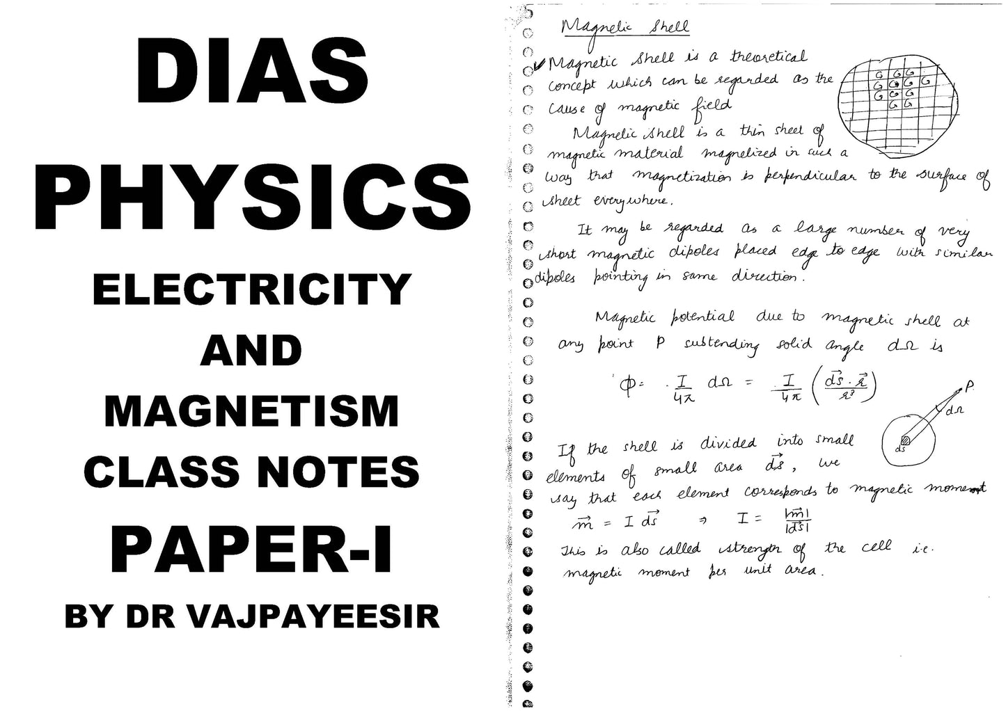 DIAS Physics Optional (Class notes) English Medium