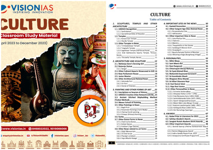 VISION IAS PT 365 Culture|संस्कृति (English/Hindi)Medium 2024