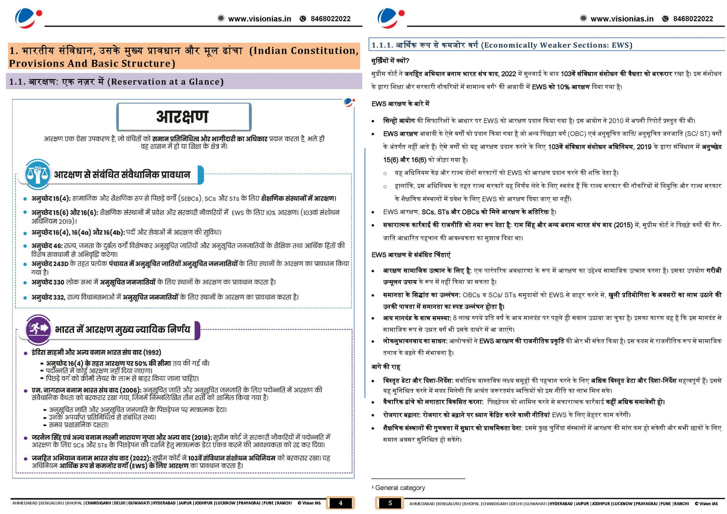 VISION IAS MAINS 365 Polity and Governance|राजव्यवस्था 2024 English/Hindi Medium