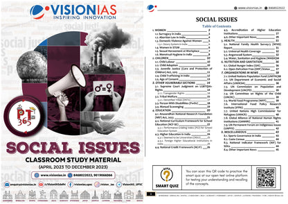 VISION IAS PT 365 Social Issues|सामाजिक मुद्दे 2024 English/Hindi Medium