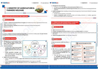 VISION IAS PT 365 Government Schemes Comprehensive Part 1 & 2 2024 English/Hindi Medium(Set Of 2 Booklet)