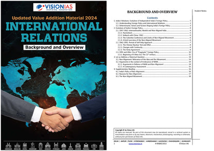 International Relations Vision IAS Updated Value Addition Material 2024 English/Hindi Medium