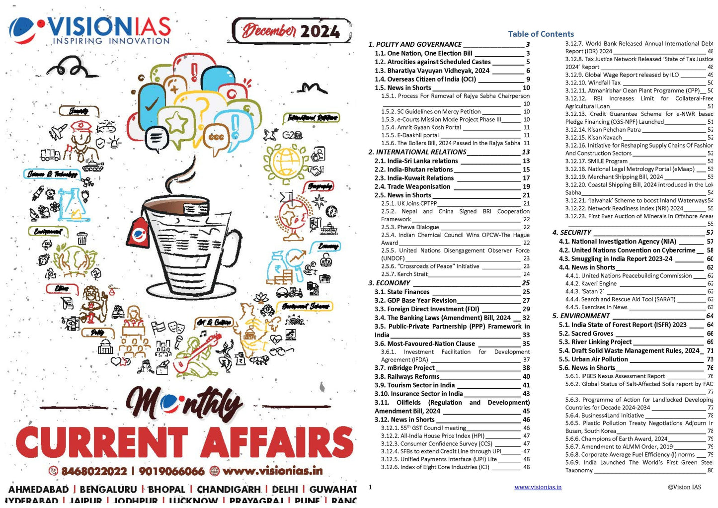 VisionIAS Monthly Current Affairs December 2024