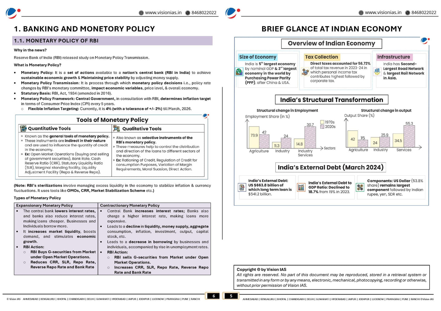 VISION IAS PT 365 Economy|अर्थव्यवस्था (April 2024 To October 2024) English/Hindi Medium 2025