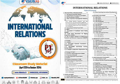 VISION IAS PT 365 International Relations|अंतर्राष्ट्रीय संबंध (April 2024 to October 2024) English/Hindi Medium 2025