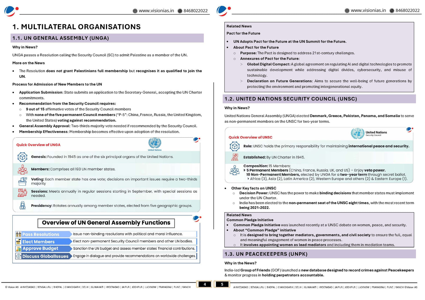 VISION IAS PT 365 International Relations|अंतर्राष्ट्रीय संबंध (April 2024 to October 2024) English/Hindi Medium 2025