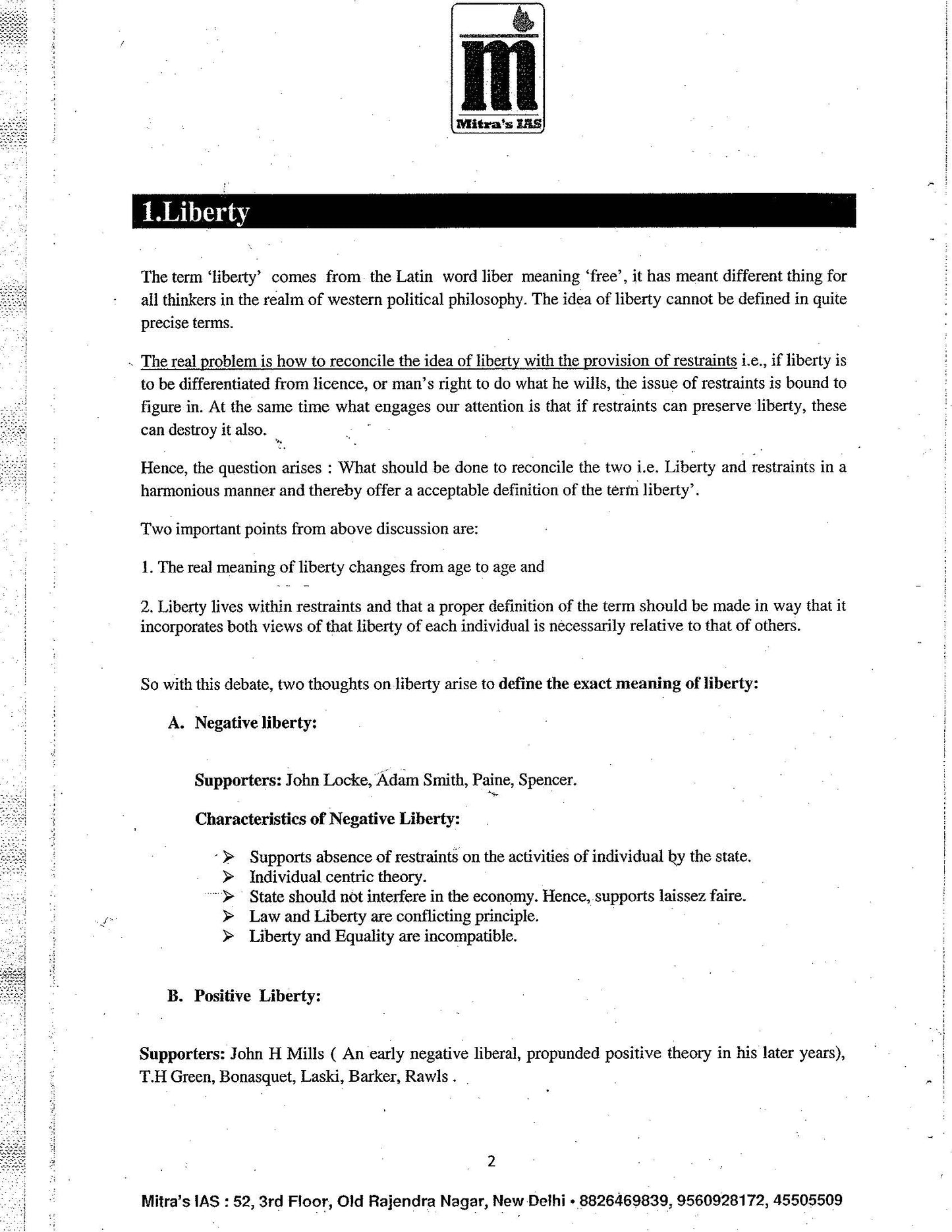 MITRA IAS Philosophy Optional (Printed Notes) English Medium