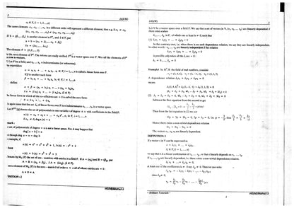 MATHEMATICS Brilliant Tutorials PRINTED MATERIAL (English Medium)