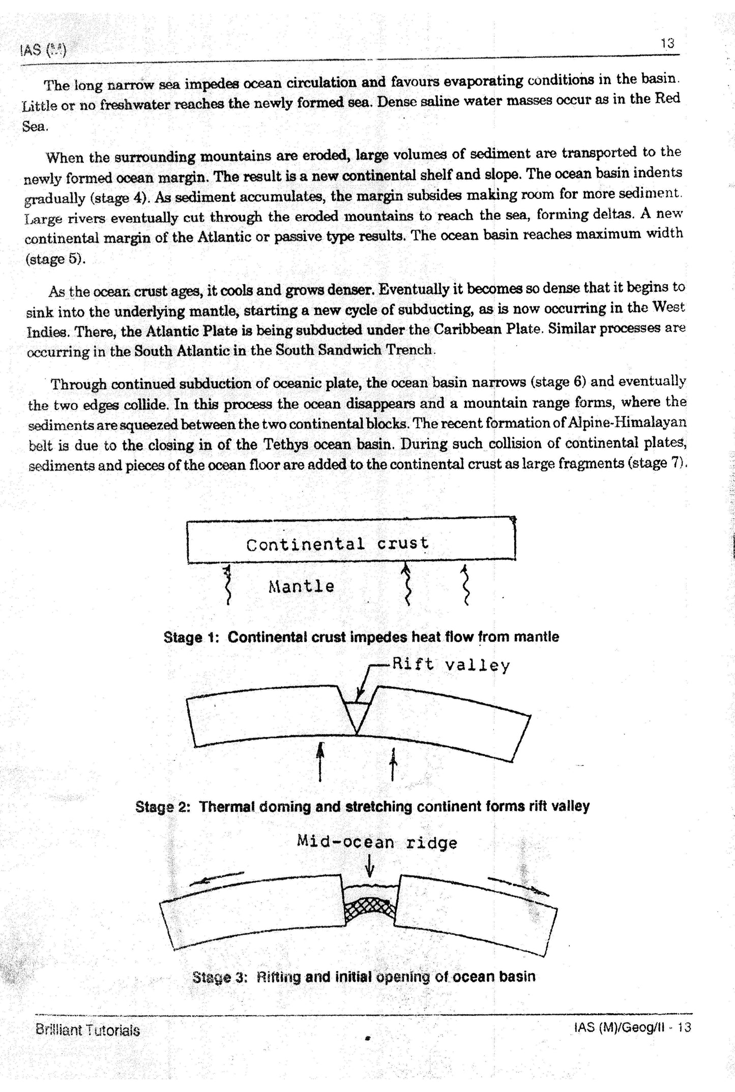 Geography Brilliant Tutorials PRINTED MATERIAL (English Medium)